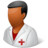 Medical Nurse Male Dark Icon